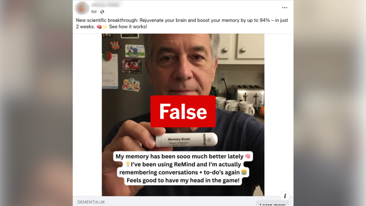 The page promoting the supposed dementia cure is run from Vietnam, the Philippines and the US. (AAP/Facebook)