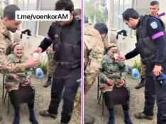 Ermənistan KİV-i hərbçilərimizin erməni qadına su verməsini də saxtalaşdırdılar