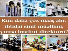 Kim daha çox maaş alır: ibtidai sinif müəllimi, yoxsa institut direktoru?