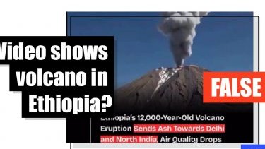 AI-generated footage falsely linked to Ethiopian volcanic eruption